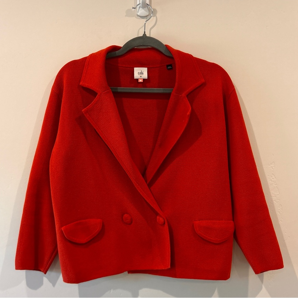 Red cabi Wrap Sweater